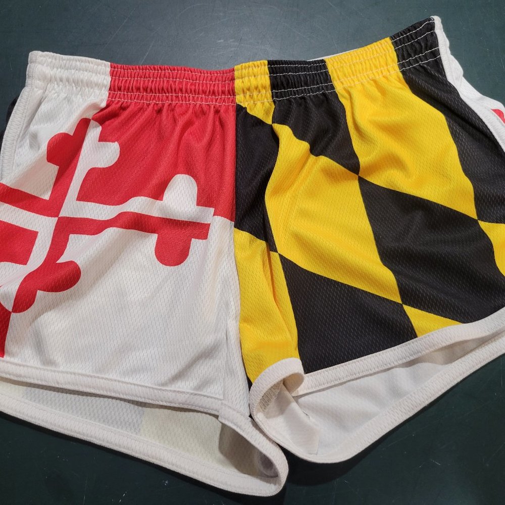 University of Maryland Flag Women's Athletic Running Shorts Size Small